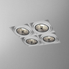 Lampa wpuszczana AQForm Squares 111 x 4 Sq Trimless Recessed Biały Struktura