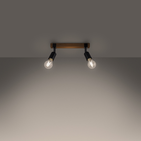 Sollux Lighting Plafon ZUCA 2 czarny SL.1296