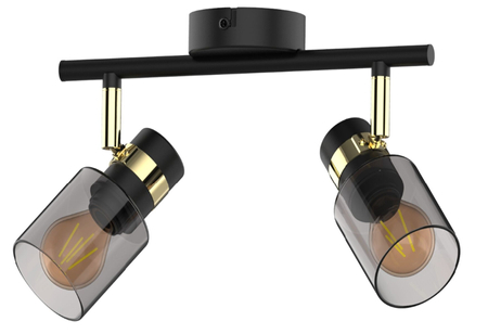 Lampa sufitowa ASTI Zuma Line JP03C-SP-02-BG.435 czarny/złoty