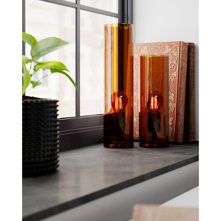 Lampa stołowa By Rydens Flake H30 cm koniakowa 2820570-5512