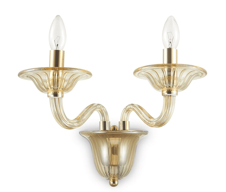 Kinkiet Ideal Lux 159935 Danieli AP2 Ambra