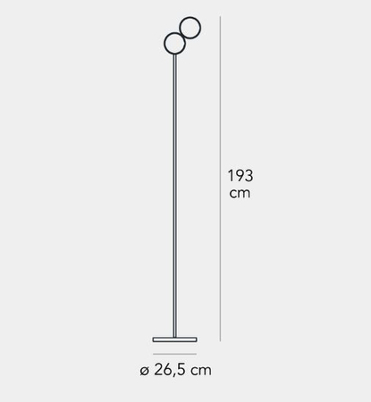 Lampa podłogowa LED Fontana Arte F437930550NEWL Optunia