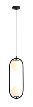 Lampa wisząca RIVA 2 BLACK Aldex 1086H1 czarny