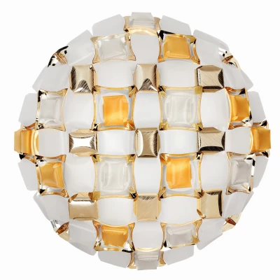 Lampa sufitowa Slamp MIDA - WHITE/GOLD L MIDCL00GLD00000NMTEU biały/złoty