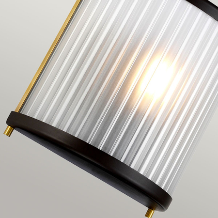 Kinkiet Elstead Lighting Corona czarny/mosiądz DL-CORONA1-BAB