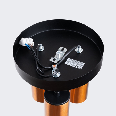 Sollux Lighting Plafon WINX 3P czarny/miedź SL.1377