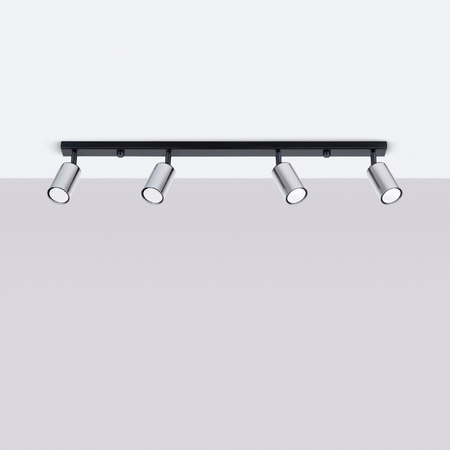 Sollux Lighting Plafon WINX 4L czarny/chrom SL.1371