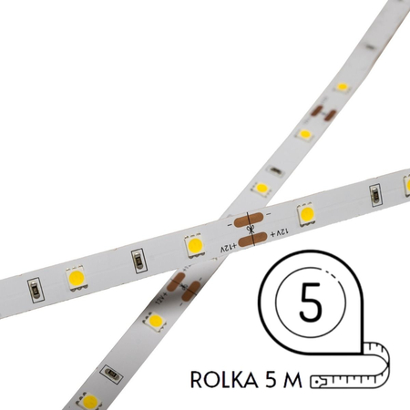 Taśma LED Greenie 1m 30 diod 5050SMD na metr 7.2W/mb CW Rolka 5m [3 lata gwarancji]