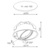 Lampa wpuszczana AQForm Glob Recessed Biały Struktura