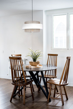 Lampa wisząca CEZAR Kaja K-5271 biały/beżowy