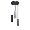 Lampa wisząca Italux Macera PND-33849-3R-BK piaskowy czarny