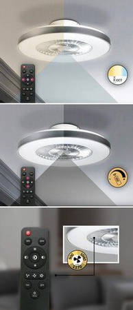 Lampa sufitowa Rabalux Dalfon 6858 srebrny