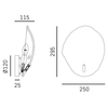 Cosmo Light Kinkiet WELLINGTON W01371BR