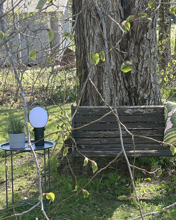 Lampa ogrodowa By Rydens Bari 4002640-4007 USB piaskowy czarny