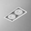 Lampa wpuszczana AQForm Iform 111 x 2 Qrled Recessed Biały Struktura