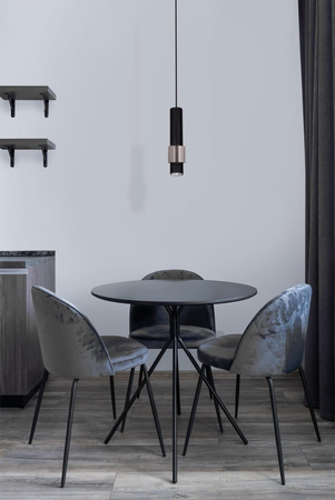 Lampa wisząca NIKOS Kaja K-4713 czarny/chrom