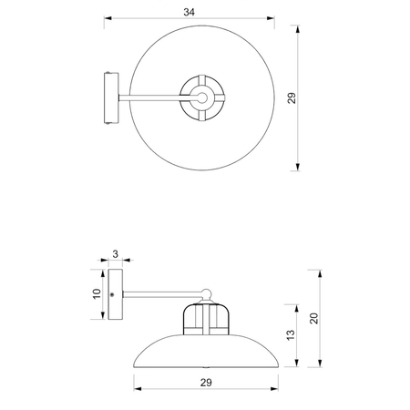 Milagro Kinkiet FELIX GREEN/GOLD 1xE27 MLP7707 ZIELONY / ZŁOTY
