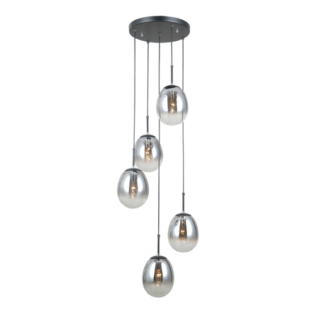 Lampa wisząca Italux PND-40825-5-BK Czarny mat