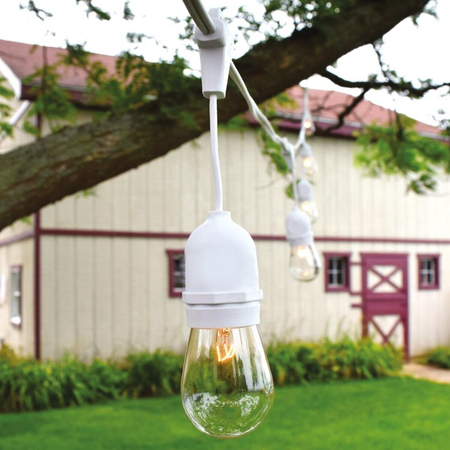 Eko-Light Girlanda 15 Metrów Biały (bez żarówek) EKO9889 BIAŁY