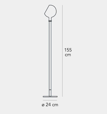 Lampa podłogowa Fontana Arte F265925100BINE Parola