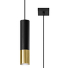 Sollux Lighting Lampa wisząca LOOPEZ 1 czarny/złoty SL.0952
