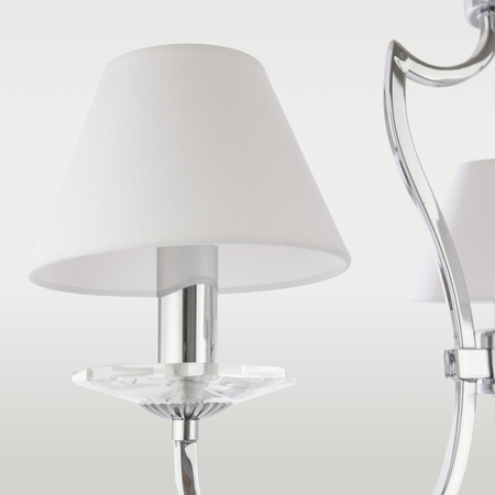 Cosmo Light Lampa wisząca RIGA P03755CH-WH
