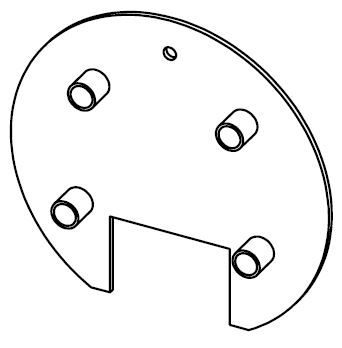 DISTANCE PLATE 159 BLACK