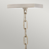 Średnia lampa wisząca / Półplafon Stinson - 4 źródła światła - Czarny / Polerowany nikiel Quintiesse QN-STINSON-4P-M-BK
