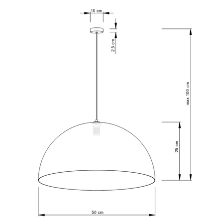 Lampa wisząca Sigma 30137 Sfera 50