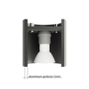 Sollux Lighting Kinkiet ORBIS 1 antracyt SL.0566
