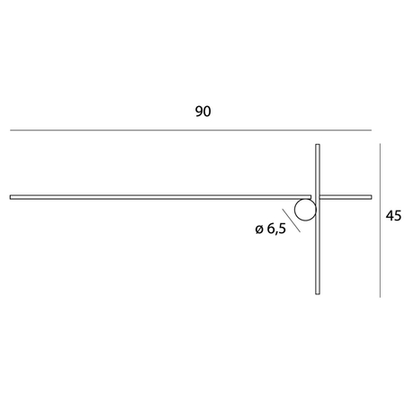 MAXLIGHT W0370 KINKIET ARNE 90CM 15W IP44 3000K