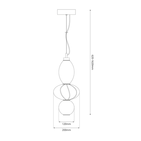 Milagro Lampa wisząca ASCOLI 18W LED ML1420 MULTIKOLOR