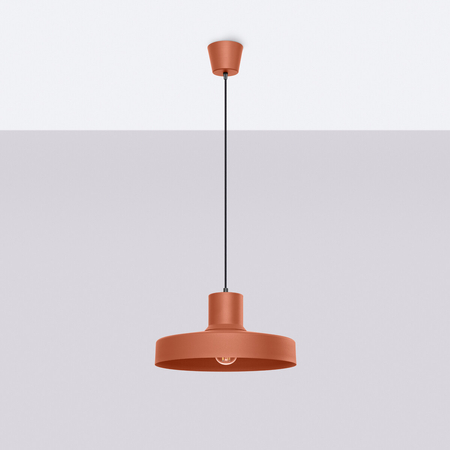 Sollux Lighting Lampa wisząca BILO ochra czerwona SL.1706