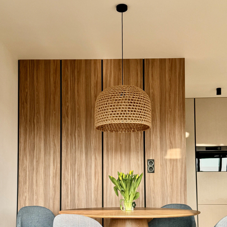 Light Prestige Rattanowa lampa wisząca Kanso 50 cm jasne drewno 1xE27 LP-2025/1P 50 cm