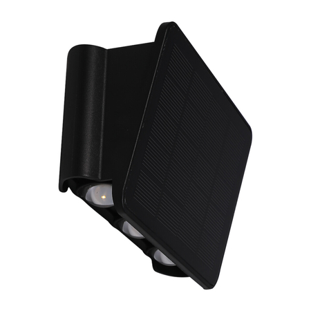 Eko-Light Kinkiet Solarny Alf 50lm 6000K EKO9100 CZARNY