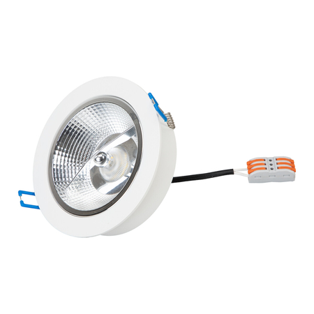 Milagro Oprawa podtynkowa Redondo Biały 1xAR111 GU10 ML1077 CZARNY