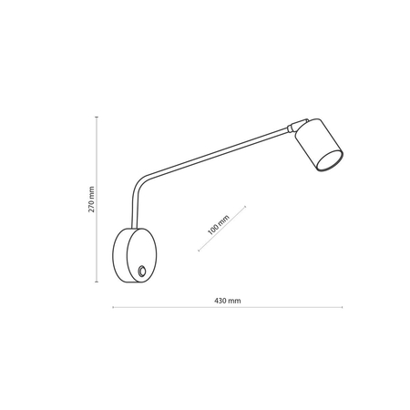 Kinkiet LOGAN TK Lighting 4743 czarny