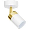 Milagro Kinkiet Joker 1xGU10 Biały/Złoty MLP6128 Biel / Złoto