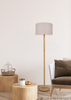 Lampa podłogowa Trio 401200101 drewniany