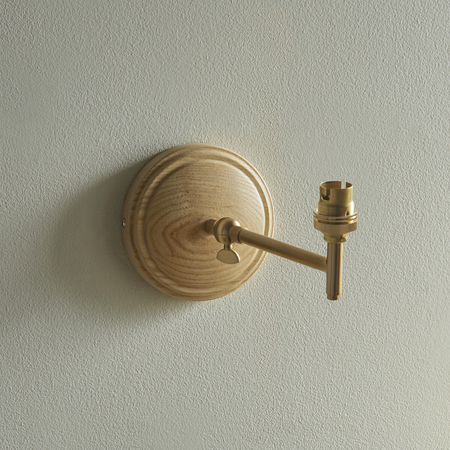 Kinkiet Endon Lighting Wood Fold 115077 mosiądz