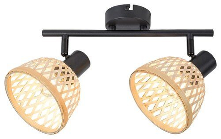Oczko Rabalux Rattan 3134 czarny matowy
