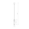 Lampa wisząca CYLINDER L Nowodvorski 7867 przezroczysty