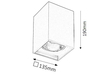 Lampa sufitowa Rabalux Maddox 2487 popielaty