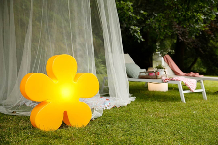 Kwiat LED Lampa zewnętrzna ogrodowa 2700K Biała ciepła Ø40cm 32409W pomarańczowy