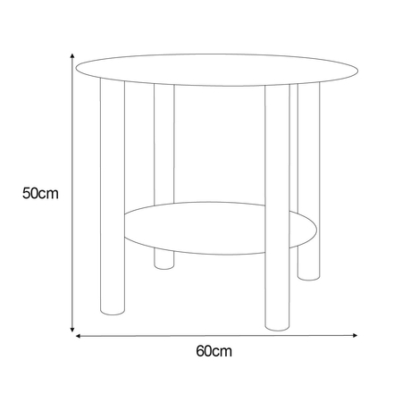 Meble dekoracyjne KS-09 STOLIK z serii KAJA HOME