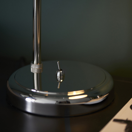 Lampa stołowa Endon Lighting Hal 97836 nikiel