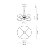 Lampa wisząca Axo Light Hoops 2 Gold