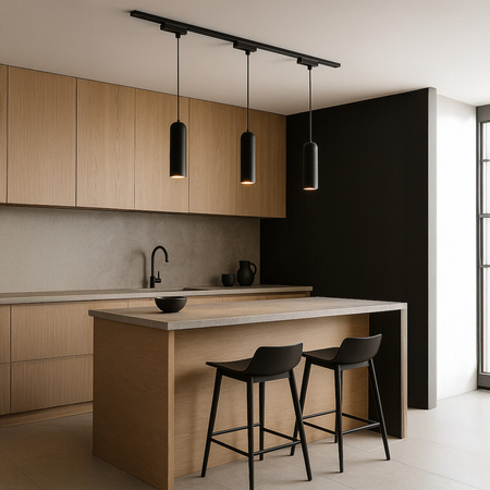 Milagro Oprawa Pipe Track Zwis Czarny 1xGU10 ML2063 CZARNY