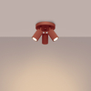Sollux Lighting Plafon KARBON 3P ochra czerwona SL.1639