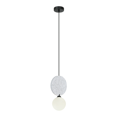 Lampa wisząca Italux PND-59779-1M-LGR Czarny. Szary